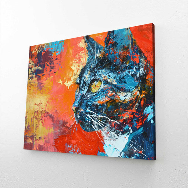 Vector Cat Face Wall Art | MusaArtGallery™