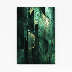 Verdant Dreams Green Abstract Art | MusaArtGallery™