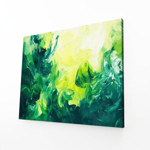 Verdant Harmony Green Abstract Art | MusaArtGallery™