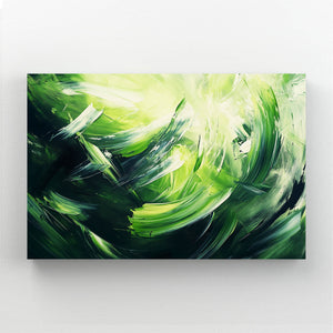 Verdant Swirl Green Abstract Art | MusaArtGallery™