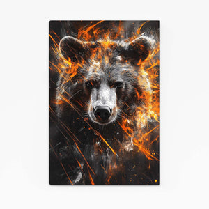 Vertical Bear Canvas