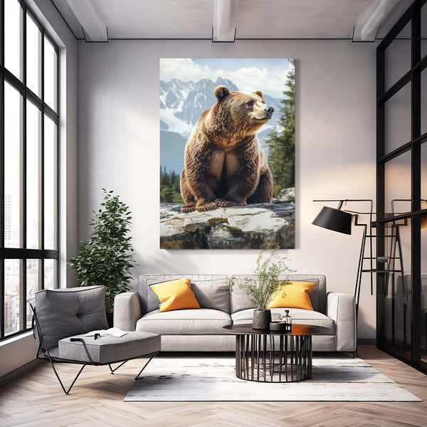 Vertical Bear Wall Art
