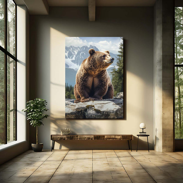 Vertical Bear Wall Art