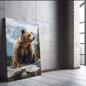 Vertical Bear Wall Art