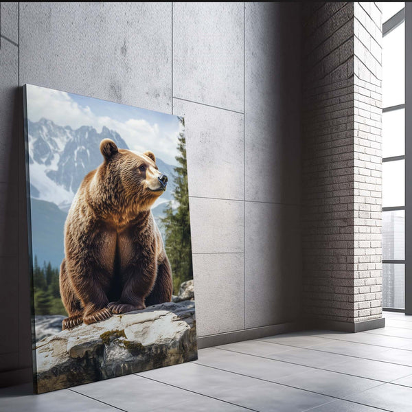 Vertical Bear Wall Art