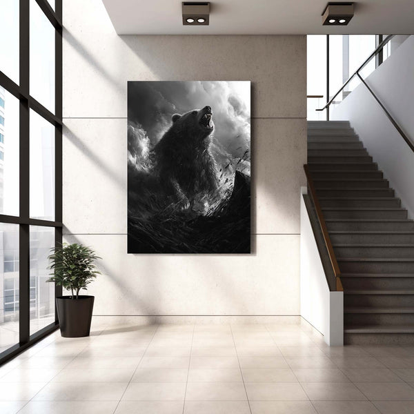 Vertical Bear Wall Decor