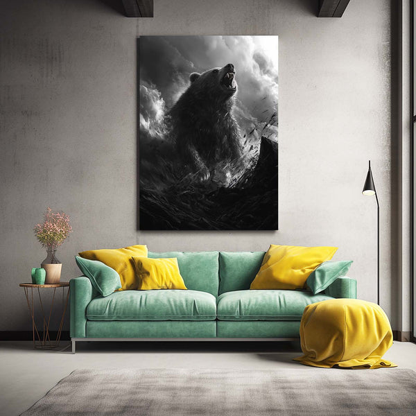 Vertical Bear Wall Decor