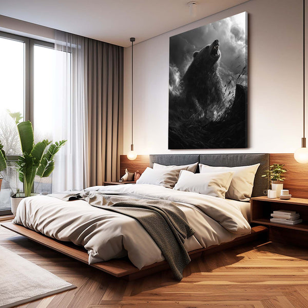 Vertical Bear Wall Decor