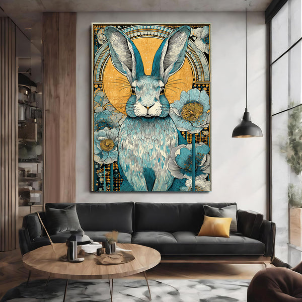 Vertical Bunny Rabbit Wall Art