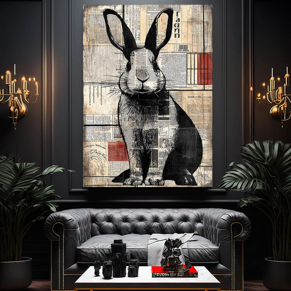 Vertical Bunny Wall Art