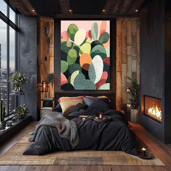 Vertical Cactus Art Print