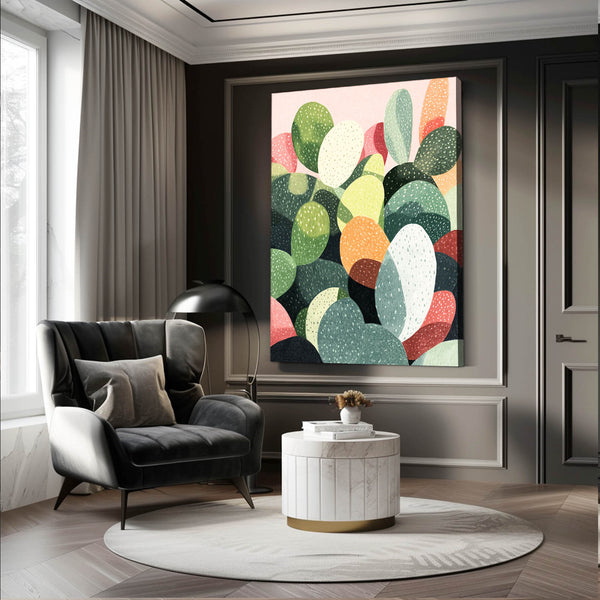 Vertical Cactus Art Print