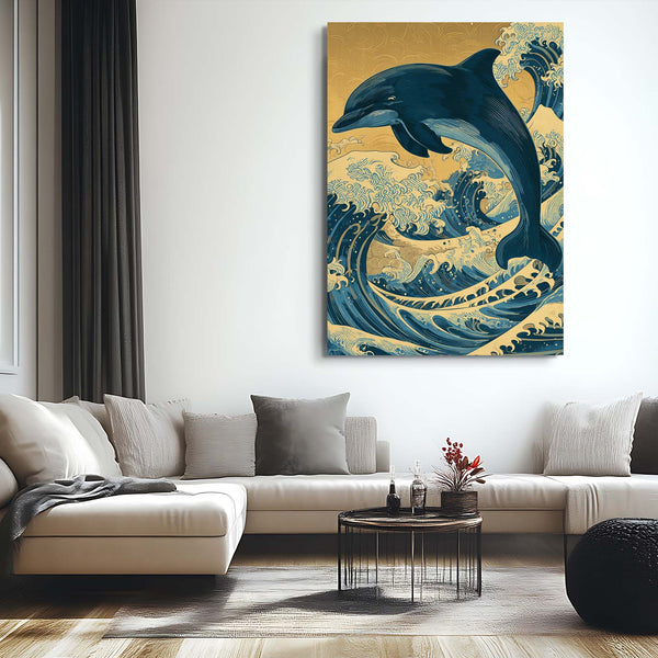 Vertical Dolphin Art