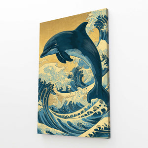 Vertical Dolphin Art