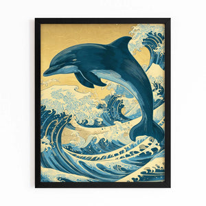 Vertical Dolphin Art