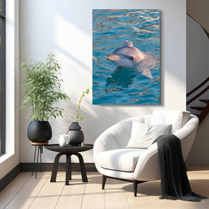 Vertical Dolphin Artwork