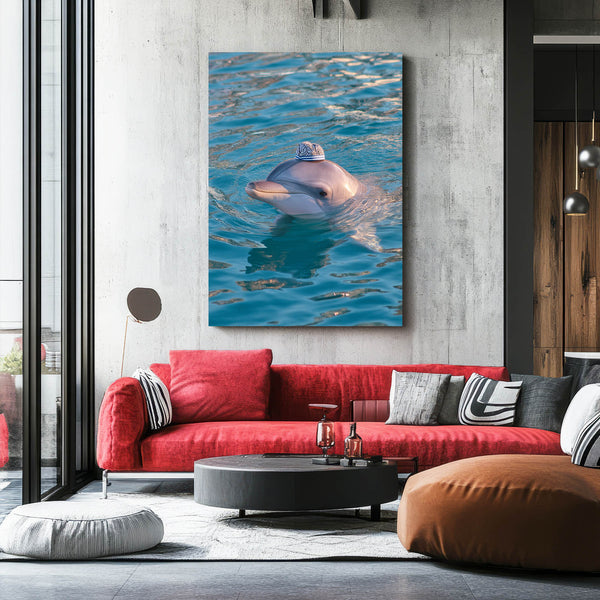 Vertical Dolphin Artwork