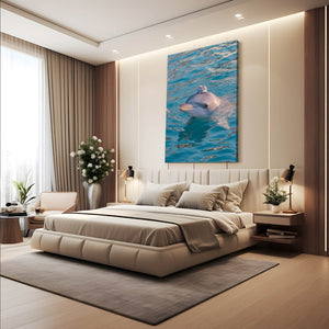 Vertical Dolphin Artwork
