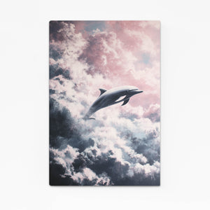 Vertical Dolphin Canvas
