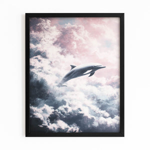 Vertical Dolphin Canvas