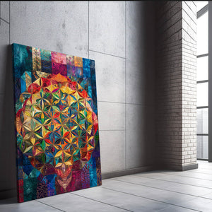 Vertical Flower Of Life Art