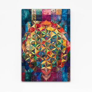 Vertical Flower Of Life Art
