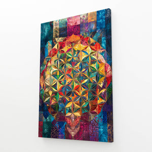 Vertical Flower Of Life Art