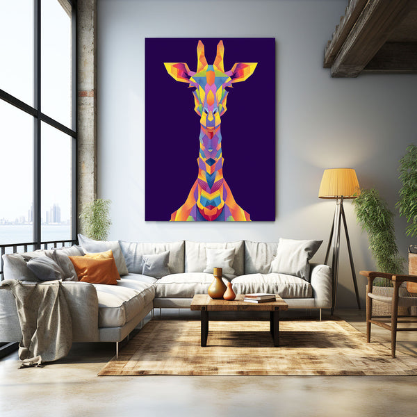 Vertical Giraffe Art