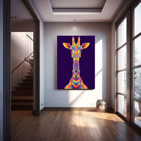 Vertical Giraffe Art