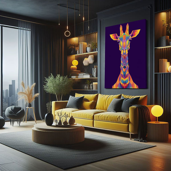 Vertical Giraffe Art
