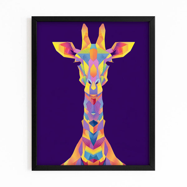 Vertical Giraffe Art