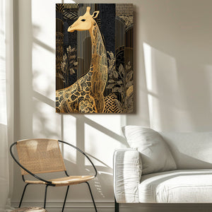 Vertical Giraffe Artwork