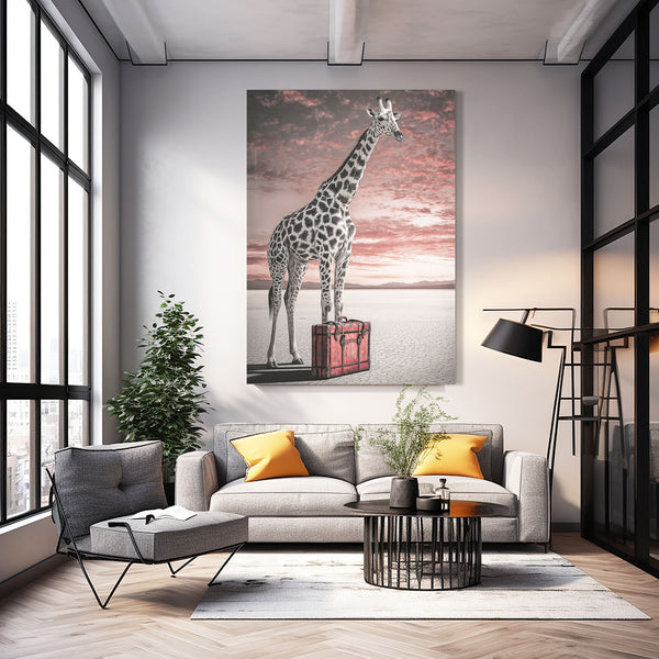 Vertical Giraffe Print