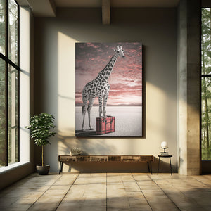 Vertical Giraffe Print
