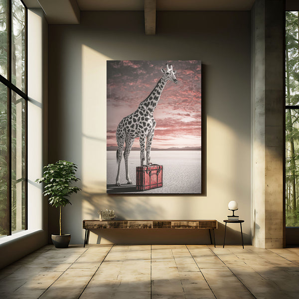 Vertical Giraffe Print