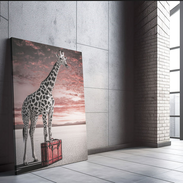 Vertical Giraffe Print