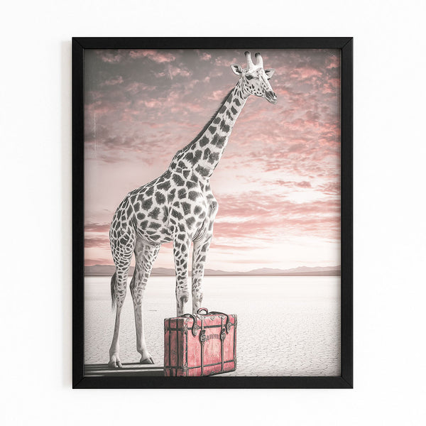 Vertical Giraffe Print