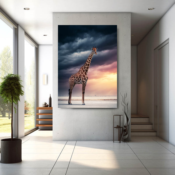 Vertical Giraffe Wall Art