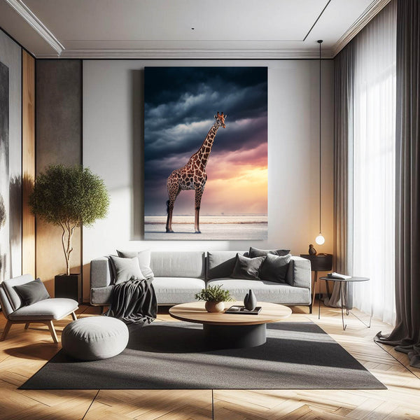 Vertical Giraffe Wall Art
