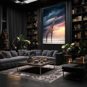 Vertical Giraffe Wall Art