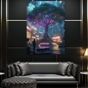 Vertical Large Tree Of Life Wall Art