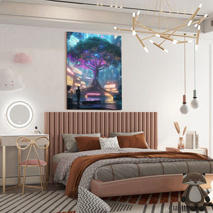 Vertical Large Tree Of Life Wall Art