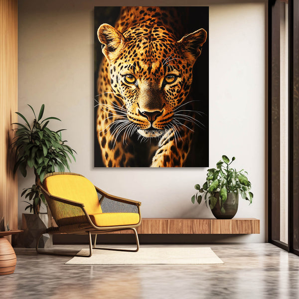 Vertical Leopard Wall Art