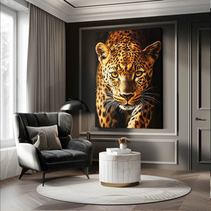 Vertical Leopard Wall Art