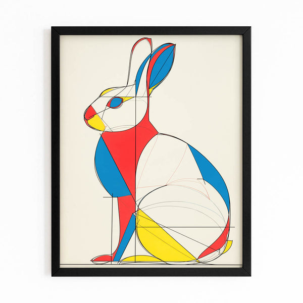 Vertical Rabbit Canvas Wall Art