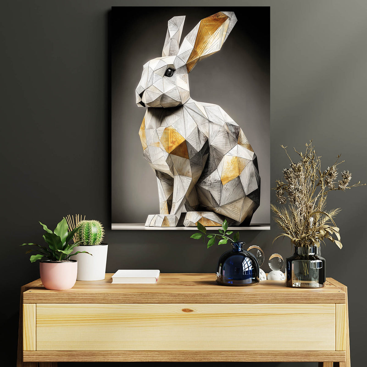 Vertical Rabbit Wall Art - Museum-Grade – MusaArtGallery