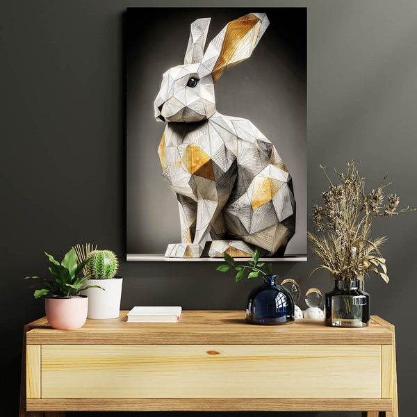 Vertical Rabbit Wall Art - Museum-Grade โ MusaArtGallery
