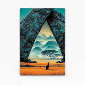 Vertical Rabbit Wall Decor