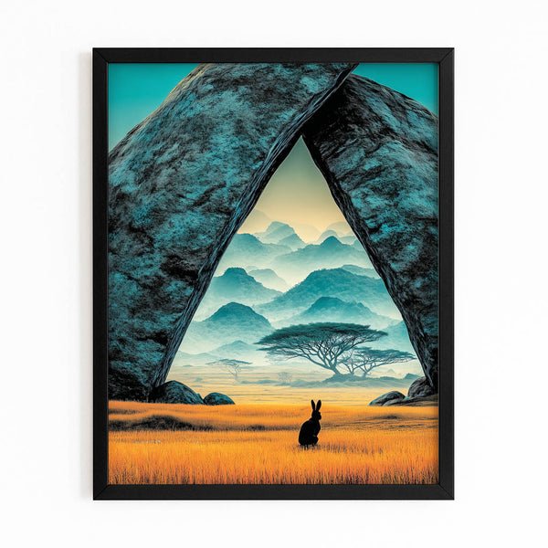 Vertical Rabbit Wall Decor