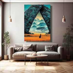 Vertical Rabbit Wall Decor